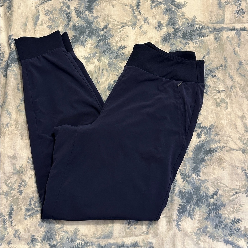 Athleta Blue Track Pants 14 tall